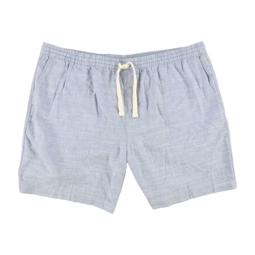 CubAvera Mens Cross Dyed Slub Casual Walking Shorts, NWT